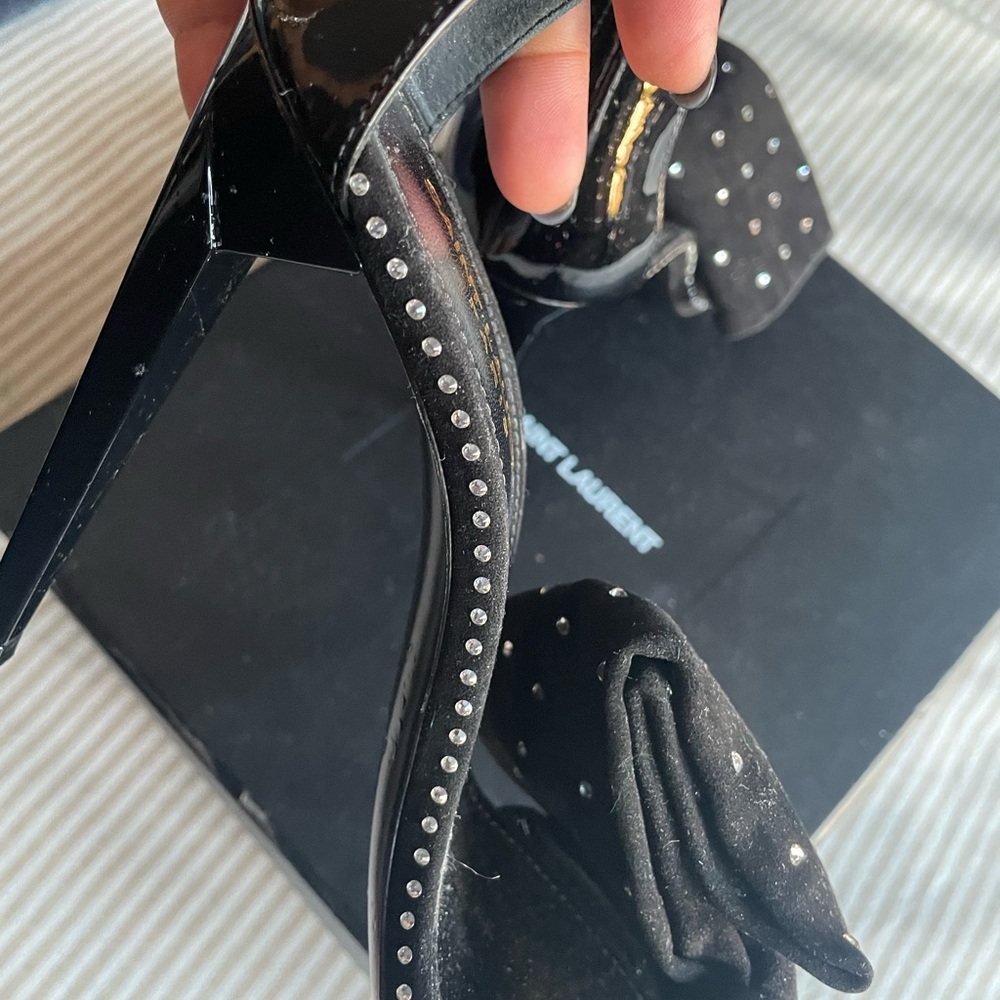 Saint Laurent Rhinestone Shoes - image 4